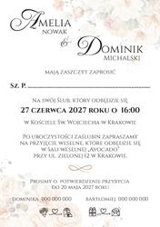 Zaproszenia Amber - wzór 7