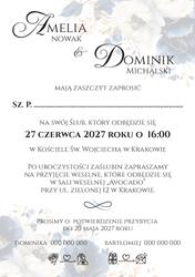 Zaproszenia Amber - wzór 9