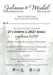Zaproszenia Daniela - wzór 1