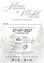 Zaproszenia Daniela - wzór 2