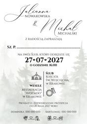 Zaproszenia Daniela - wzór 2