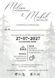 Zaproszenia Daniela - wzór 3