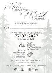 Zaproszenia Daniela - wzór 3