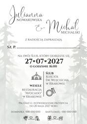 Zaproszenia Daniela - wzór 4