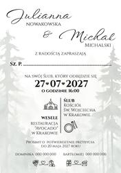 Zaproszenia Daniela - wzór 4