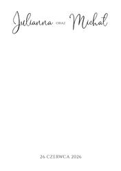 Zaproszenia Dakota - wzór 1