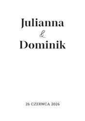 Zaproszenia Dakota - wzór 3