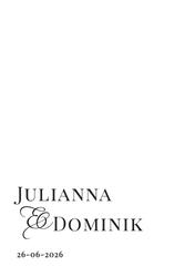 Zaproszenia Dakota - wzór 4