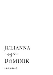 Zaproszenia Dakota - wzór 5