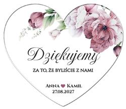 Magnesy z podziękowaniem Julia - wzór 1