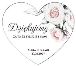 Magnesy z podziękowaniem Julia - wzór 2