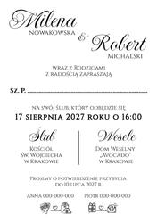 Zaproszenia Paloma - wzór 18