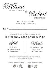 Zaproszenia Paloma - wzór 31