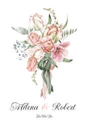 Zaproszenia Paloma - wzór 32