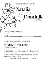 Zaproszenia Elodie - wzór 1