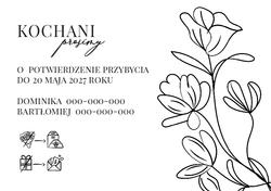 Zaproszenia Elodie - wzór 2