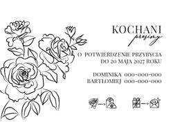 Zaproszenia Elodie - wzór 3