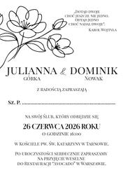 Zaproszenia Elodie - wzór 4