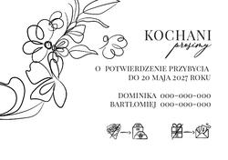 Zaproszenia Elodie - wzór 5