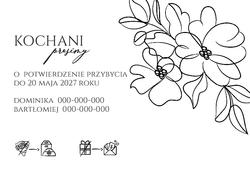 Zaproszenia Elodie - wzór 6