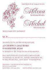 Zaproszenia Arkadia - wzór 1