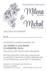 Zaproszenia Arkadia - wzór 4