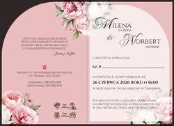 Zaproszenia Astrid - wzór 3