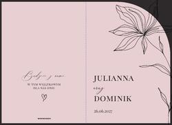 Zaproszenia Greta - wzór 1