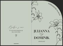 Zaproszenia Greta - wzór 4