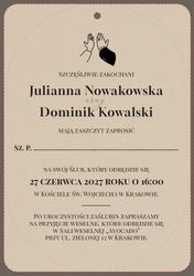 Zaproszenia Sonia - wzór 1