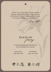 Zaproszenia Sonia - wzór 1