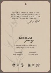 Zaproszenia Sonia - wzór 3