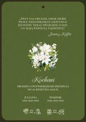 Zaproszenia Jowita - wzór 1