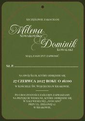 Zaproszenia Jowita - wzór 1