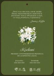 Zaproszenia Jowita - wzór 1