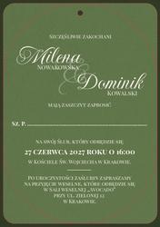 Zaproszenia Jowita - wzór 2
