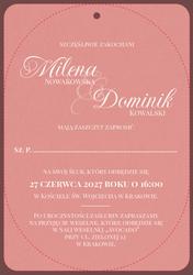 Zaproszenia Jowita - wzór 4