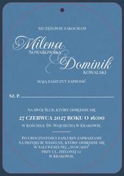 Zaproszenia Jowita - wzór 5