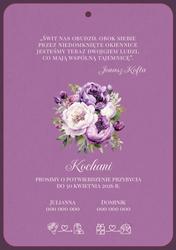 Zaproszenia Jowita - wzór 6