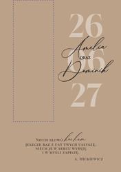 Zaproszenia Lila - wzór 4