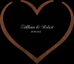 Drewniana Księga Gości - wzór 1