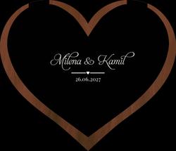 Drewniana Księga Gości - wzór 3