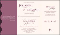 Zaproszenia Larysa - wzór 6