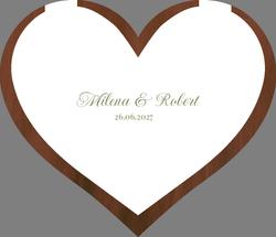 Drewniana Księga Gości - wzór 1