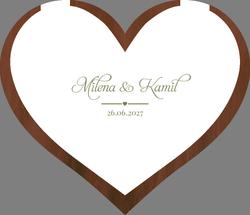 Drewniana Księga Gości - wzór 3