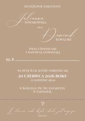 Zaproszenia Ester - wzór 2