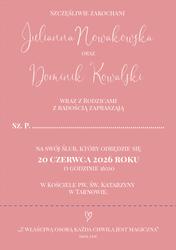 Zaproszenia Ester - wzór 3