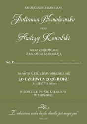 Zaproszenia Ester - wzór 4