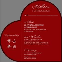 Zaproszenie Karla - wzór 1