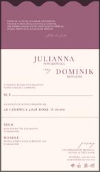 Zaproszenia Petra - wzór 1